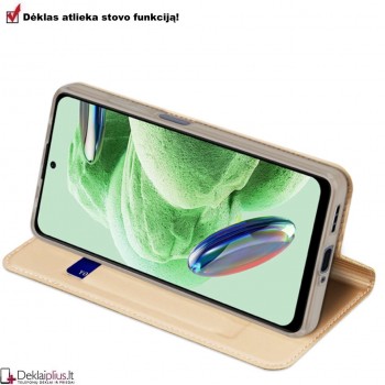 Dux Ducis Skin Pro dirbtinės odos dėklas - auksinės spalvos (Xiaomi Poco X5 Pro 5G/Redmi Note 12 Pro 5G) Dux Ducis Skin Pro dirbtinės odos dėklas - auksinės spalvos (Xiaomi Poco X5 Pro 5G/Redmi Note 12 Pro 5G)